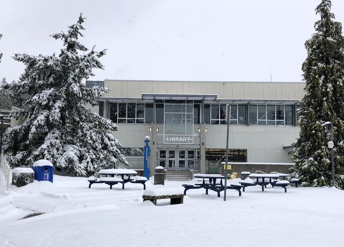 snow day at VIU 